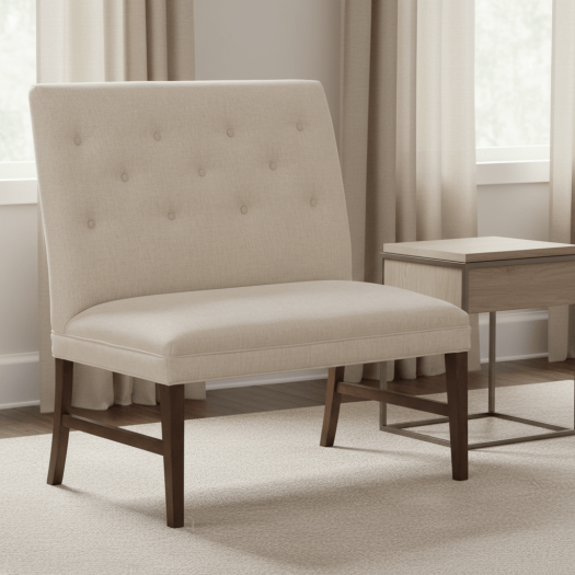 Straight Back Armless Banquette 36