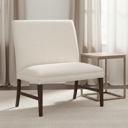 Straight Back Armless Banquette 36