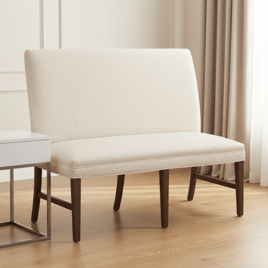 Straight Back Armless Banquette 48