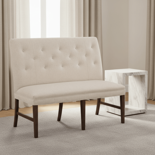 Straight Back Armless Banquette 48