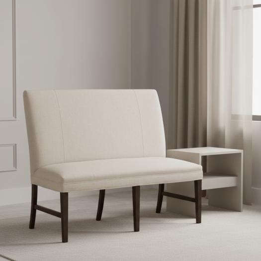 Straight Back Armless Banquette 48