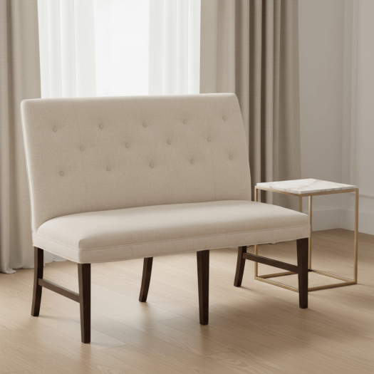 Straight Back Armless Banquette 48