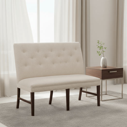 Straight Back Armless Banquette 48