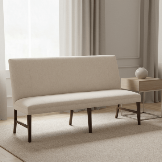 Straight Back Armless Banquette 72