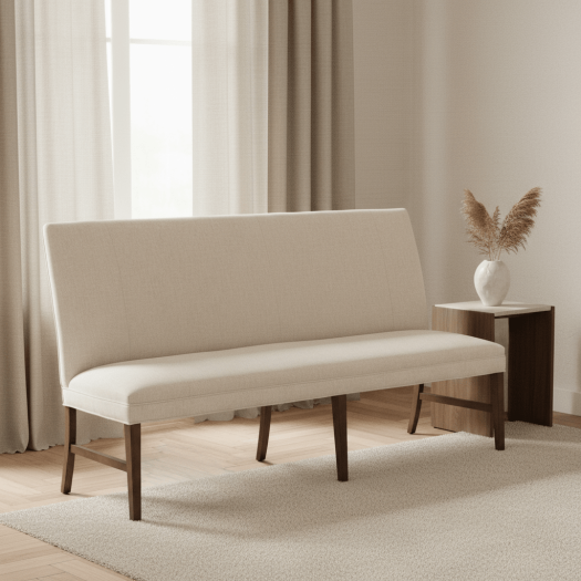 Straight Back Armless Banquette 72