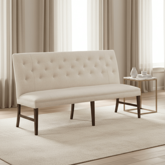 Straight Back Armless Banquette 72