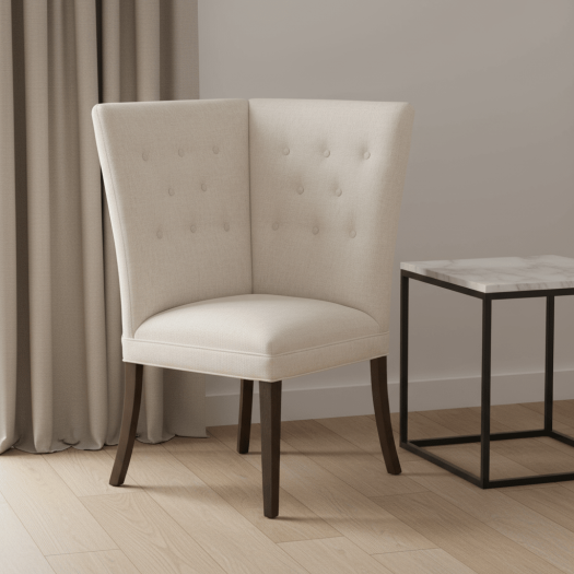 Straight Back Corner Chair Banquette