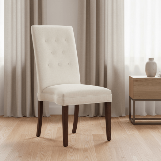 Straight Tall Back Armless Stack Chair