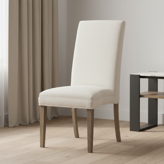 Straight Tall Back Armless Stack Chair