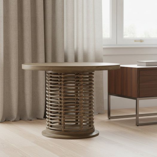 Sundance 48in Rattan Round Dining Table