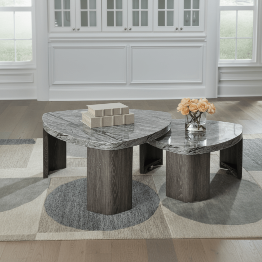 Surmour Stacked Cocktail Table