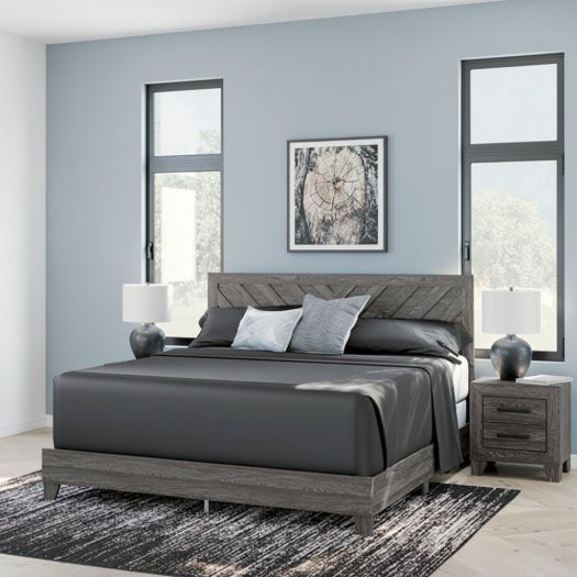 Sylveri King Chevron Panel Bed