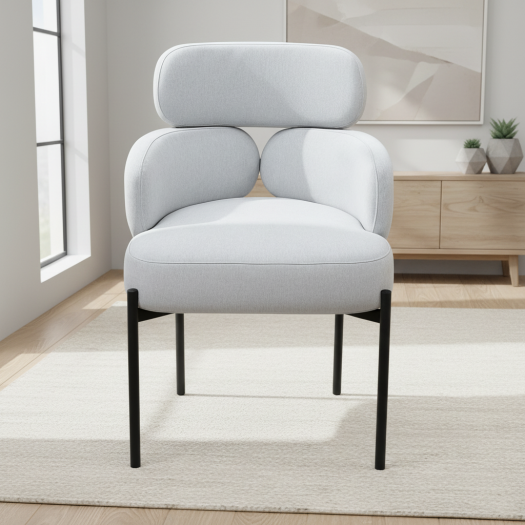 Sylvie Light Grey Dining Chair