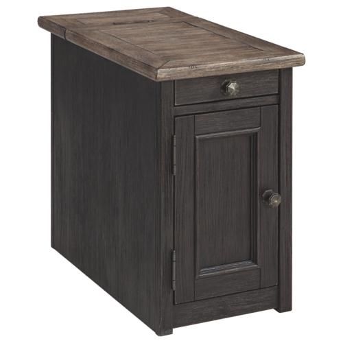 Tyler Creek Chairside End Table with USB Ports & Outlets