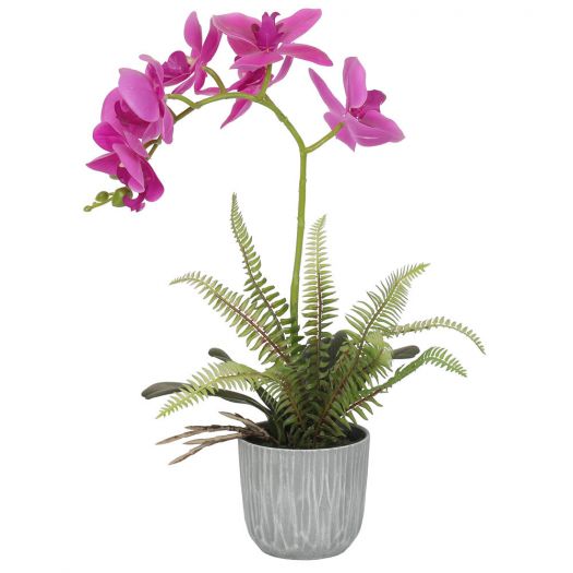 Artificial Potted Orchids RED 38CM Indoor