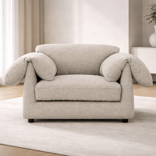 Tera gray brown Arm Chair (125CM)