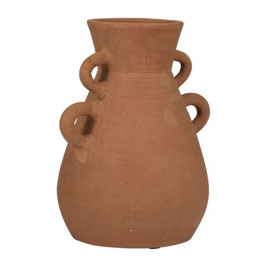 TERRACOTTA, 12 VASE WITH 4 HANDLES