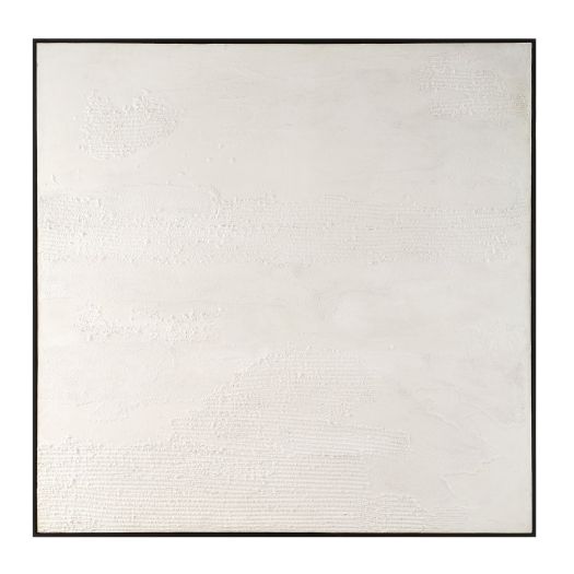 TEXTURED WHITE Hand Painted Canvas