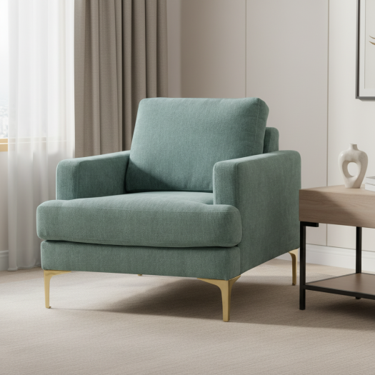 The Grey & Gold Chair