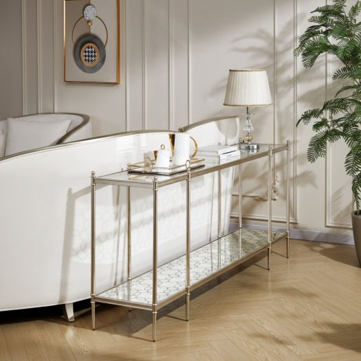 The Silver Vista Sofa Table