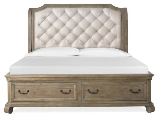 Tinley Park - Complete King Sleigh Storage Bed