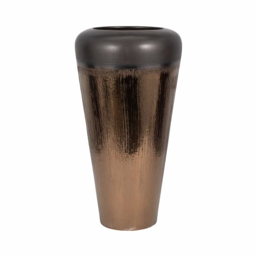 Tiziano Ceramic Bronze Floor Vase