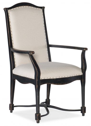 Upholstered Back Arm Chair