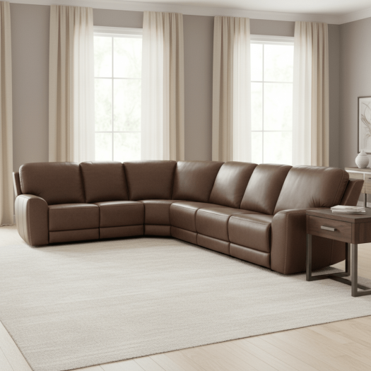 Torres 5 Piece Sectional with Power Recline & Power Headrest