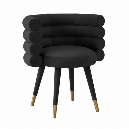 Betty Black Velvet Dining Chair