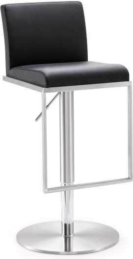 Amalfi White Steel Adjustable Barstool