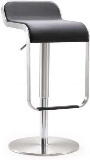 Napoli Black Steel Adjustable Barstool