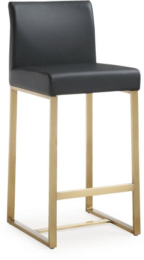 Denmark Black Gold Steel Counter Stool