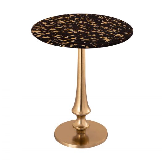 Gold Goathide Side Table