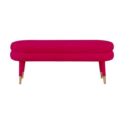 Betty Pink Velvet Bench