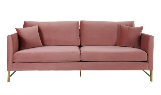 Massi Rose Velvet Sofa