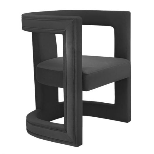 Ada Black Velvet Chair