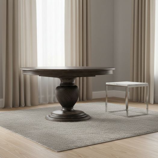 Traditions 54in Round Dining Table with One 20-inch Leaf