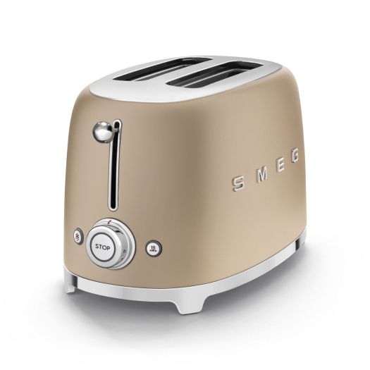 Smeg 50's Style 2-Slice Toaster, Gold Matte