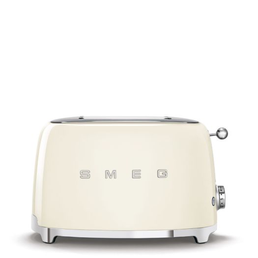 50's Style 2 Slice, 2 Slot Toaster Gloss Cream