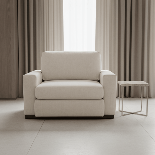 Turner Uph - Lounge Chair C-Ivory