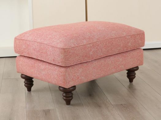 CORAL ACCENT OTTOMAN