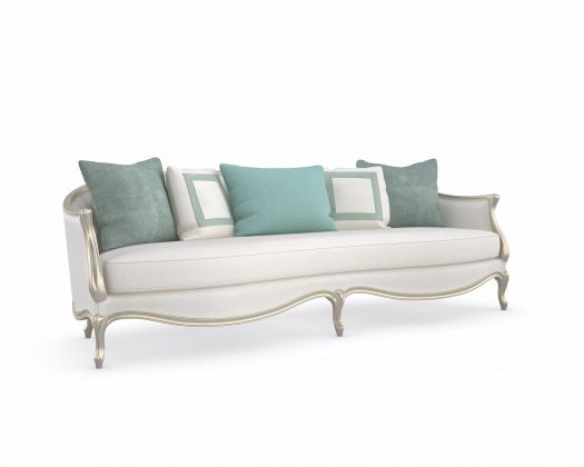 Intl-Classic Upholstery - Le Canape 110" XL Sofa (Teal)