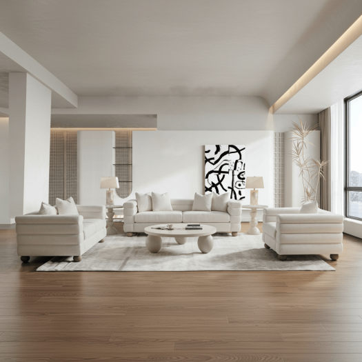 Urban Retreat Cream Loveseat W173