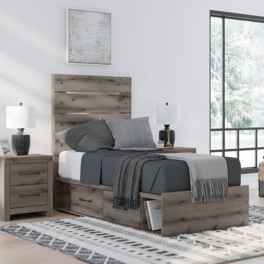 Urbanoore Twin Panel Bed with Storage