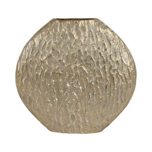Utica Metal Vase, Gold