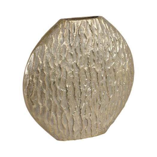 Utica Metal Vase, Gold