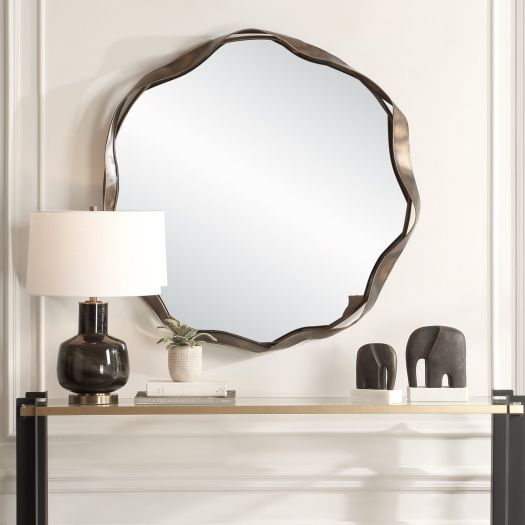 Uttermost Catch The Wave Round Mirror
