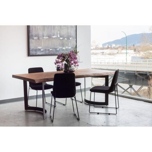 Bent Dining Table Extra Small Smoked