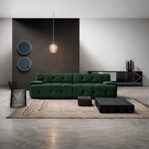 Verdite Dark Green 3 Seater Sofa