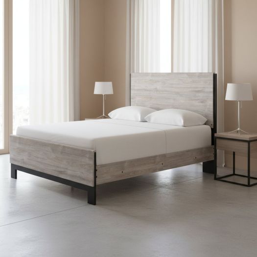 Vessalli King Panel Bed with Extensions